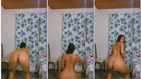 Laura Silva dancing funk naked at home