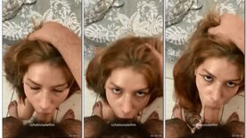 Fabiola delfim sucking cock until she gets a hot cumshot