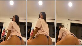Yasmaia batendo na bunda com o rbao empinado