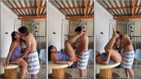 Beatriz Vitória having sex at home with her boyfriend