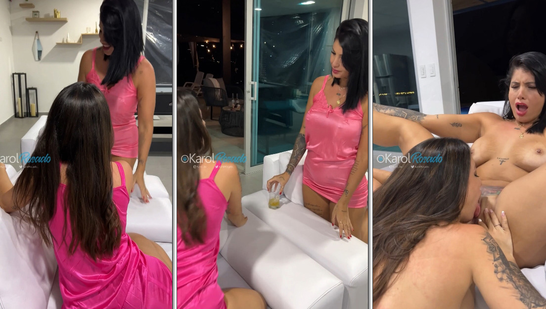 Transa Lésbica Karol Rosado E Amiga Gozando No Sexo Oral Perfeito  