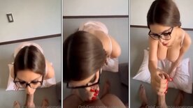 Esganada Viviane Lomelin chupando rola preta grande e grossa do macho