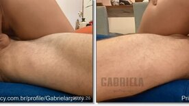 Gabriela Petry dando uma sentada sem camisinha no privacy