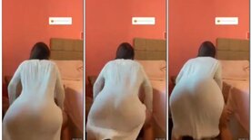 Ana Oliveira fazendo quadradinho rebolanod no funk