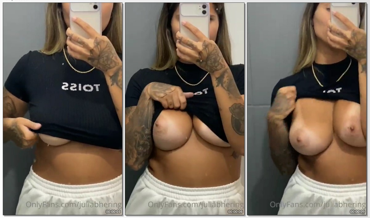 Julia Bhering Peladinha Exibindo Os Seios Naturais - Cnn Amador