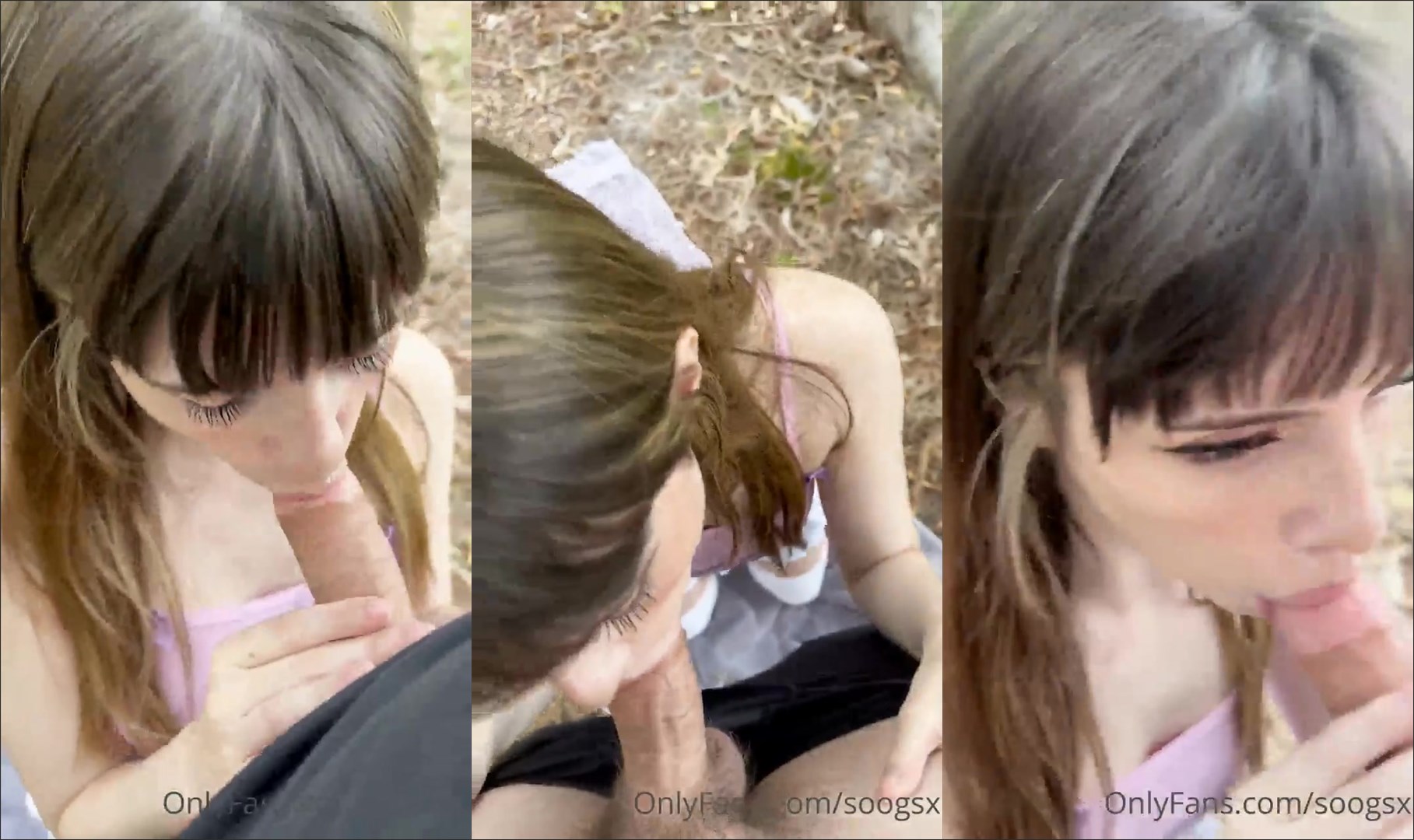 Soogsx Caught On The Net In The Middle Of The Forest Giving A Very Greedy  Blowjob - Cnn Amador