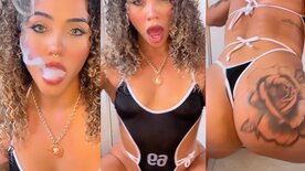 Ketney Karol a rainha do piseiro fumando e rebolando exibindo esse corpo sensual