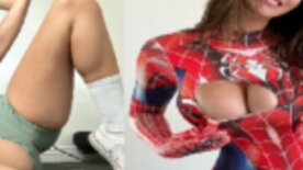 Sunnyrayxo mamando piroca grande e tomando gozada nos peitos