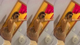 Bruna Lins empinando o rabo com calcinha socada