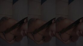 Bruna Lins molhadinha no chuveiro se exibindo safada