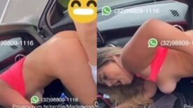 Muito puta a Marlene Madeira da a buceta com a raba empinada na beira da estrada