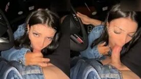 Porn with Bia Martins sucking and fucking the driver's big cock