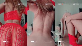 Ferxiitaof nua exibindo a bunda e os peitos naturais