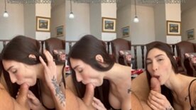 Vitoria Maboni caindo de boca na pica grossa do namorado e deixando ele leitar essa boquinha