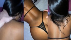 Indiazinha pedindo para levar soco na costela durante o sexo