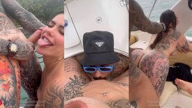 Anny Alves suruba no barco com novinhos comedores e dotados
