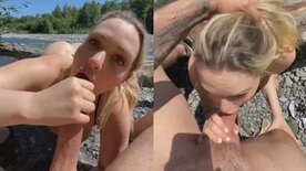 Mia Markova's porn fucking in public with boyfriend