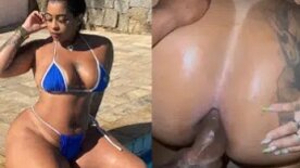 Marcelly Mello morena pelada chupando e fodendo na pica grande