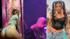 Mc Pipokinha fazendo sexo em público com fã pelada no palco