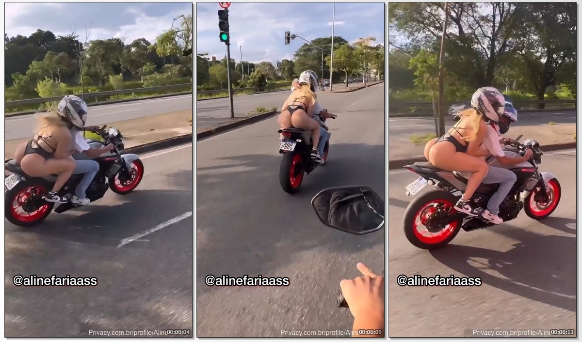 Aline farias e motoboy