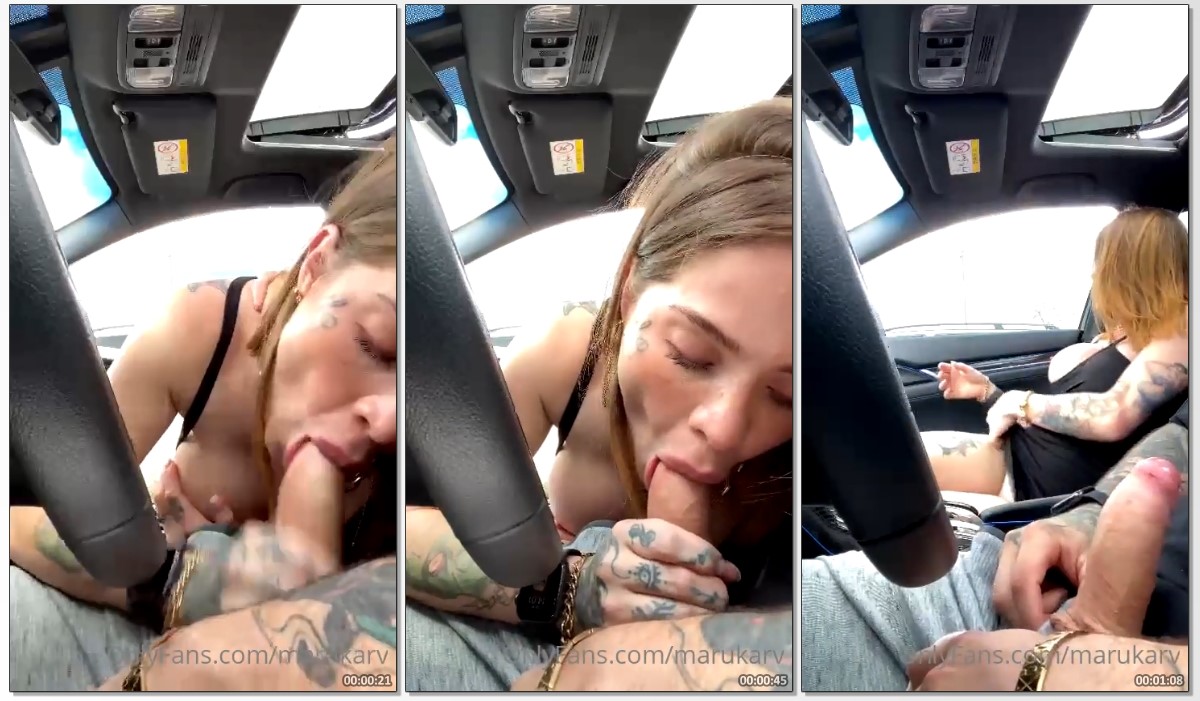 Marukarv Blowing Her Boyfriend In The Car - Cnn Amador